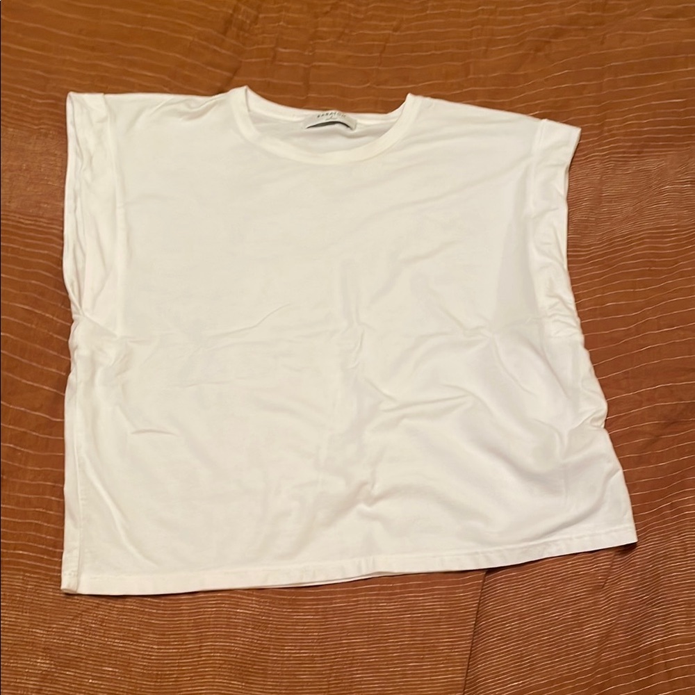 Babaton white muscle tee